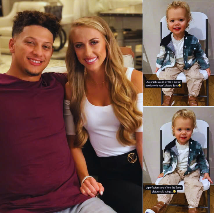 Bronze’s Hilarious Santa Photo Fail Brittany Mahomes Shares Priceless