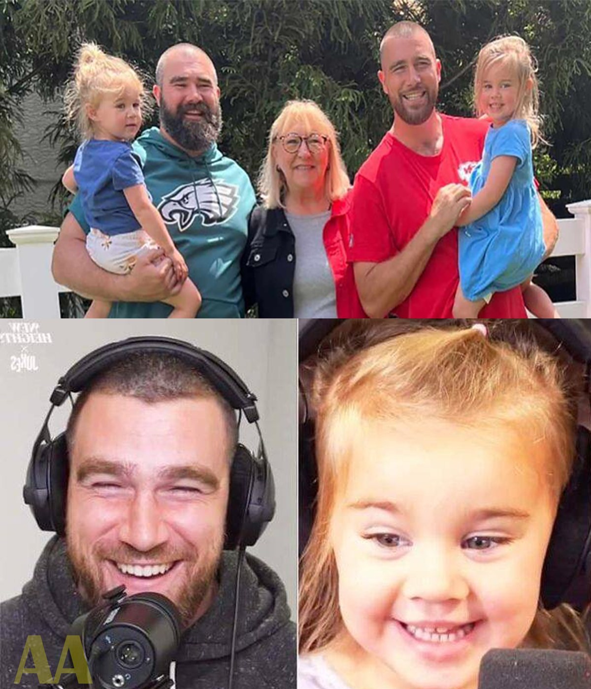 Jason Kelce’s Daughter, Wyatt, Crashes His Podcast with Brother Travis