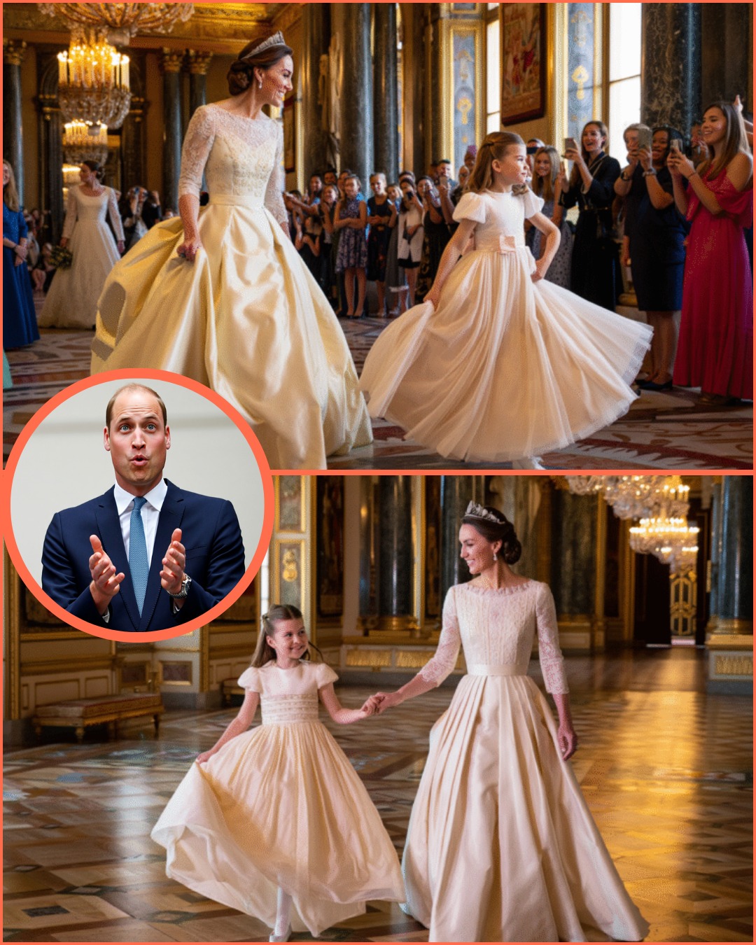 Royal Sensation Unfolds Catherine and Princess Charlotte Leave(02)