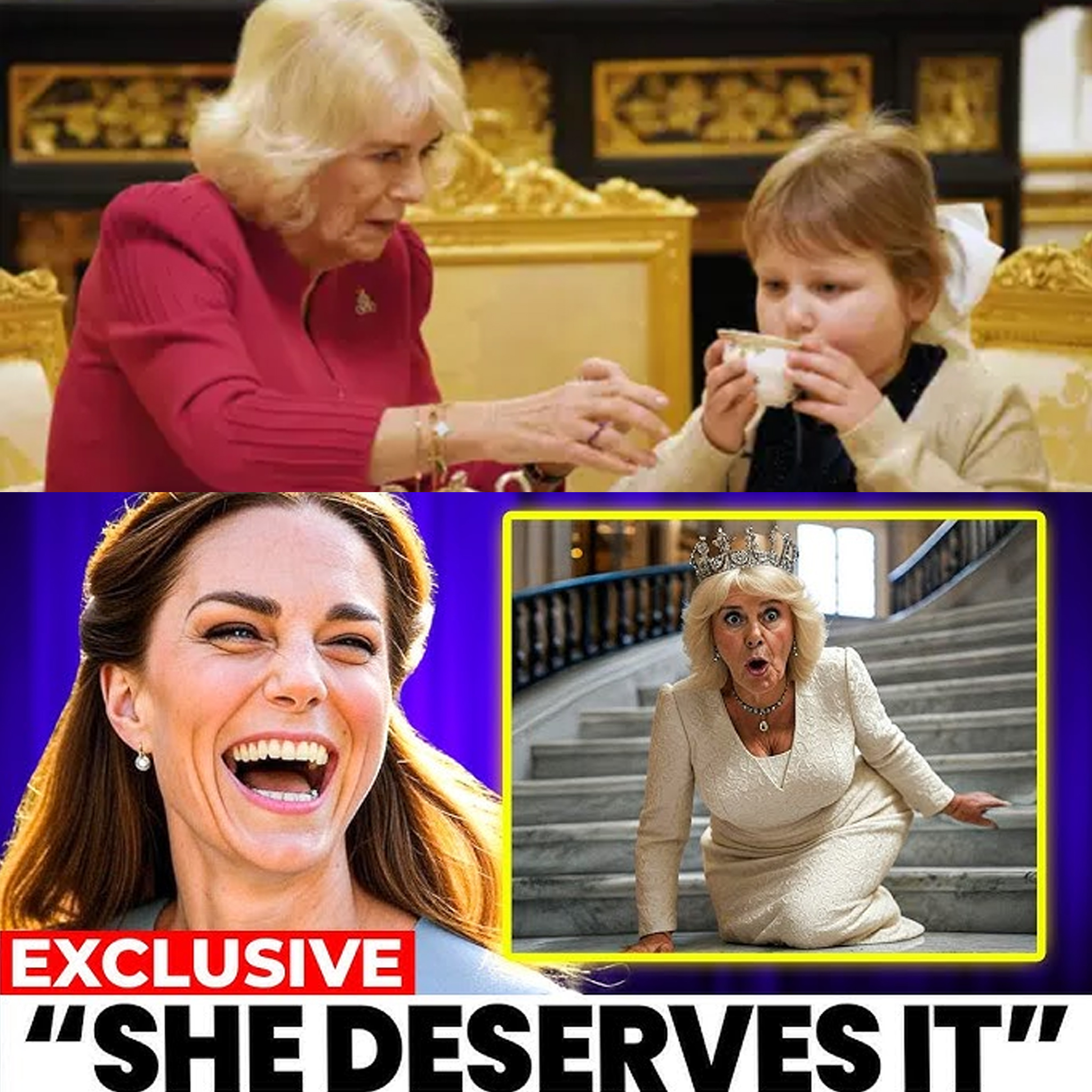 “Royal Dinner Disaster Catherine’s Icy SMIRK as Queen Camilla’s